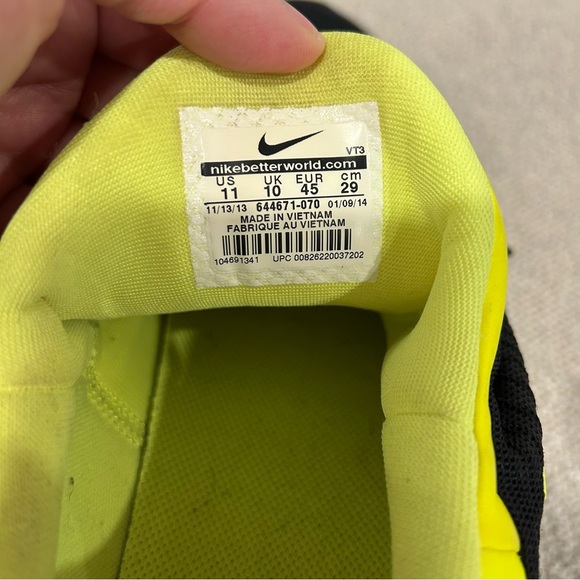 Nike Free Trainer 5.0 'Black Volt Sneakers 644671 070 - Picture 7 of 7